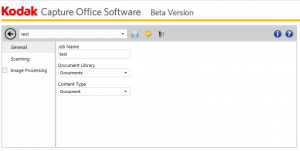 SharePoint-TeamSite-App-Adding-Kodak-Configure-JobToScanIntoDocumentLibrary